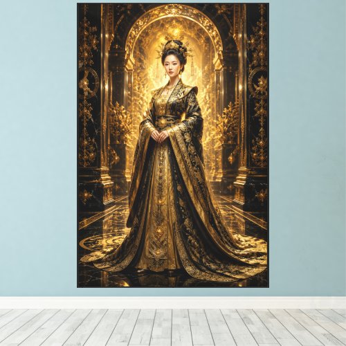 Limited Edition – Golden Empress of Eternal Light Canvas Print