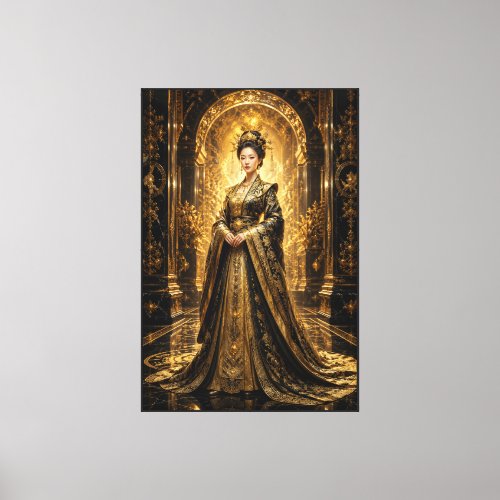 Limited Edition – Golden Empress of Eternal Light Canvas Print