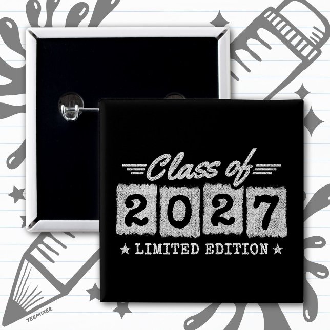 Limited Edition Graduation Senior Class of 2027 Button (Creator Uploaded)