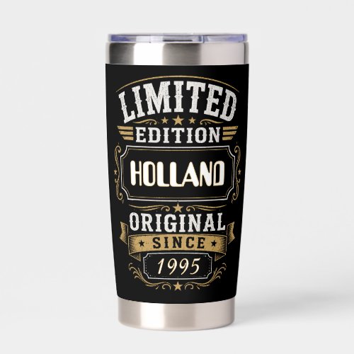 Limited Edition HOLLAND Personalized Vintage Insulated Tumbler