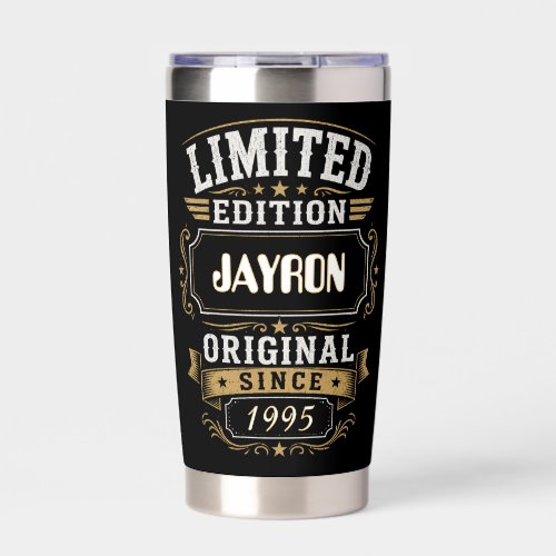 Limited Edition JAYRON Personalized Vintage Insulated Tumbler