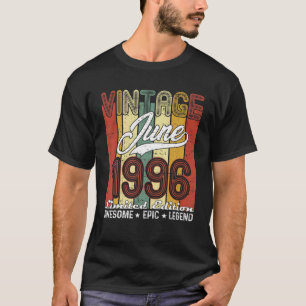 Limited Edition June 1996 25Th Birthday Vintage T-Shirt