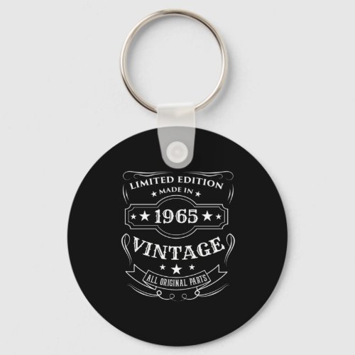 Limited Edition Made In 1965 Vintage Birthday Gift Keychain