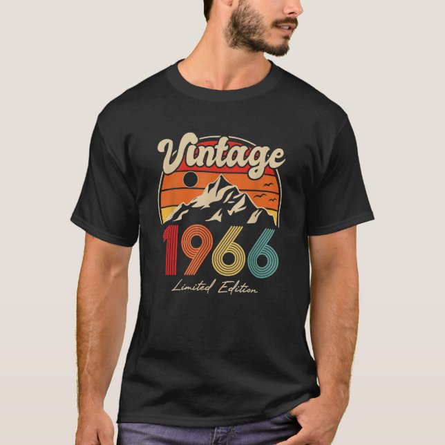 Limited Edition Made in 1966 60 Years Old Present T-Shirt (Front)