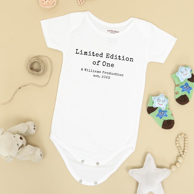Limited Edition of One Vintage Typewriter Funny Baby Bodysuit (Creator Uploaded)