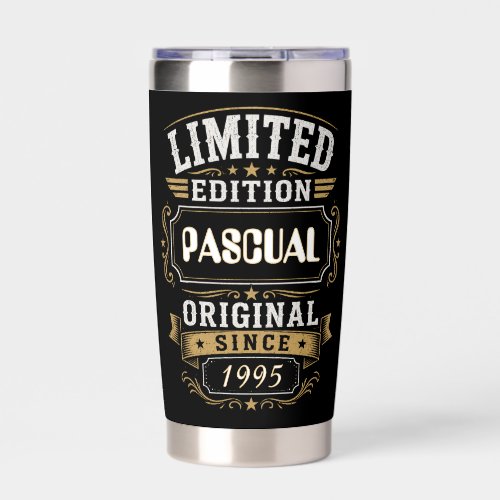 Limited Edition PASCUAL Personalized Vintage Insulated Tumbler