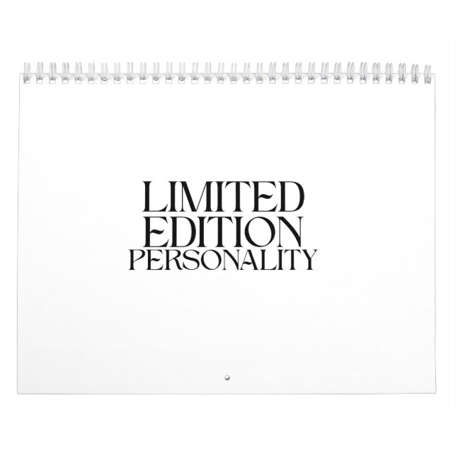 Limited Edition Personality Minimalist Desk Calendar (Cover)