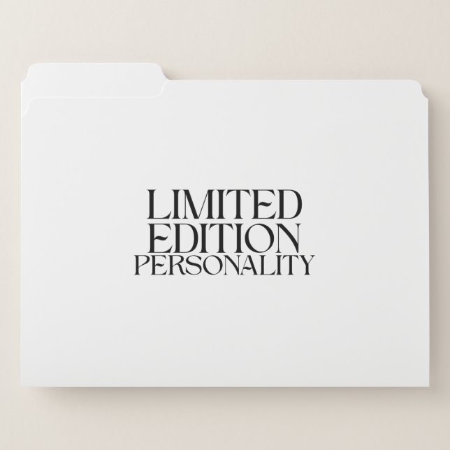 Limited Edition Personality Professional Document  File Folder (Front Left)