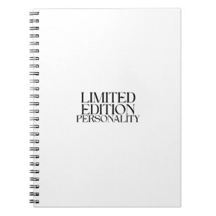Limited Edition Personality Sarcastic Typography Notebook