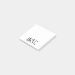 Limited Edition Personality Sarcastic Typography Post-it Notes