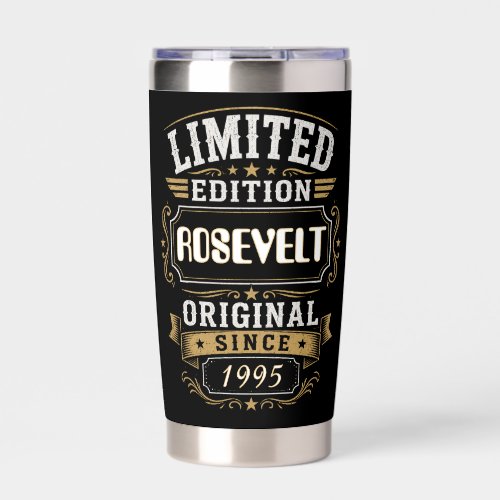 Limited Edition ROSEVELT Personalized Vintage Insulated Tumbler