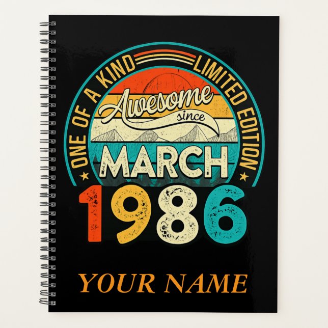 Limited Edition Since March 1986 Planner (Front)