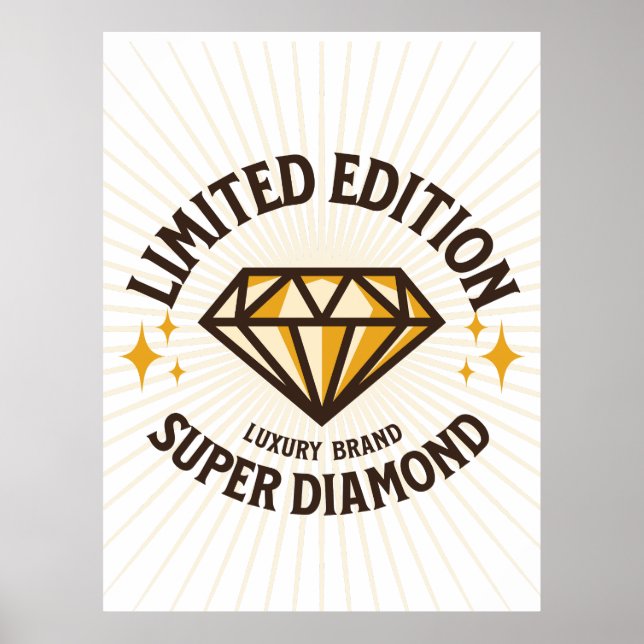 LIMITED EDITION Super Diamond Sunburst Poster (Front)