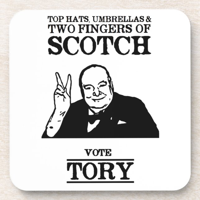 Limited Edition Vote Tory Coaster (Front)