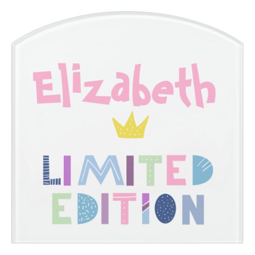 Limited Edition Word Art Expression Door Sign