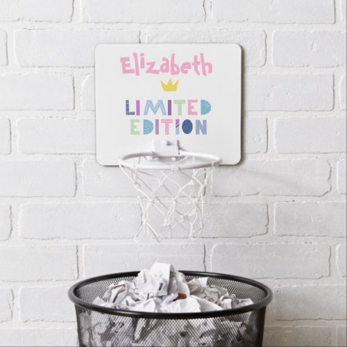 Limited Edition Word Art Expression Mini Basketball Hoop
