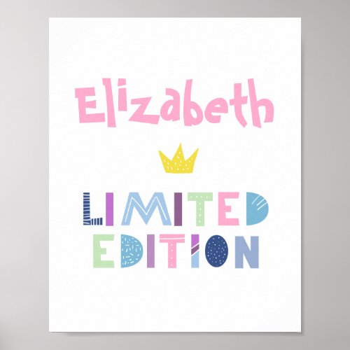 Limited Edition Word Art Expression Poster