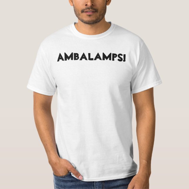 Limited-Official AMBALAMPS "White T" T-Shirt (Front)