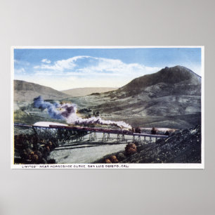 Limited Rail, Horseshoe Curve Poster