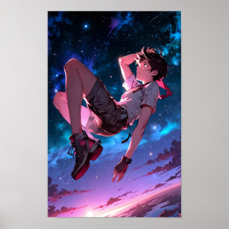 LIMITED | Skybound Dreams – Cosmic Anime Poster