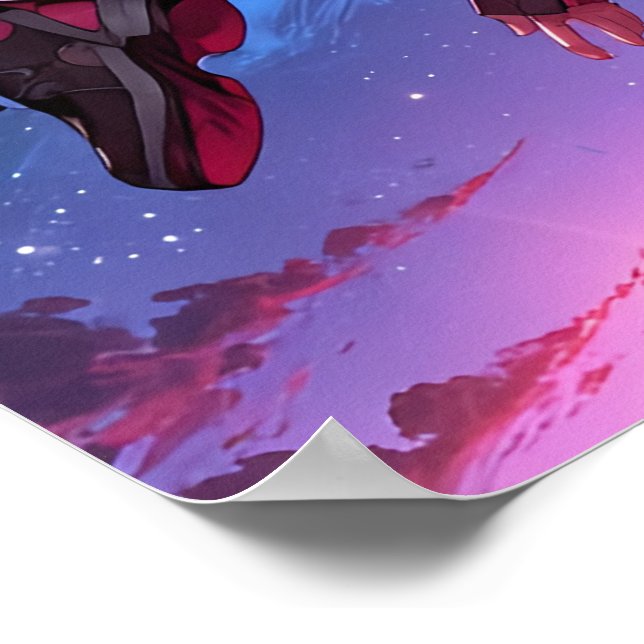 LIMITED | Skybound Dreams – Cosmic Anime Poster (Corner)