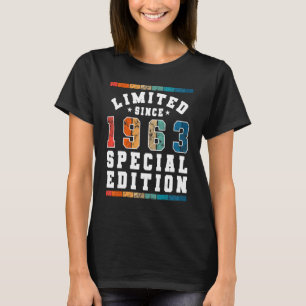 Limited Special Edition Vintage Since Born in 1963 T-Shirt