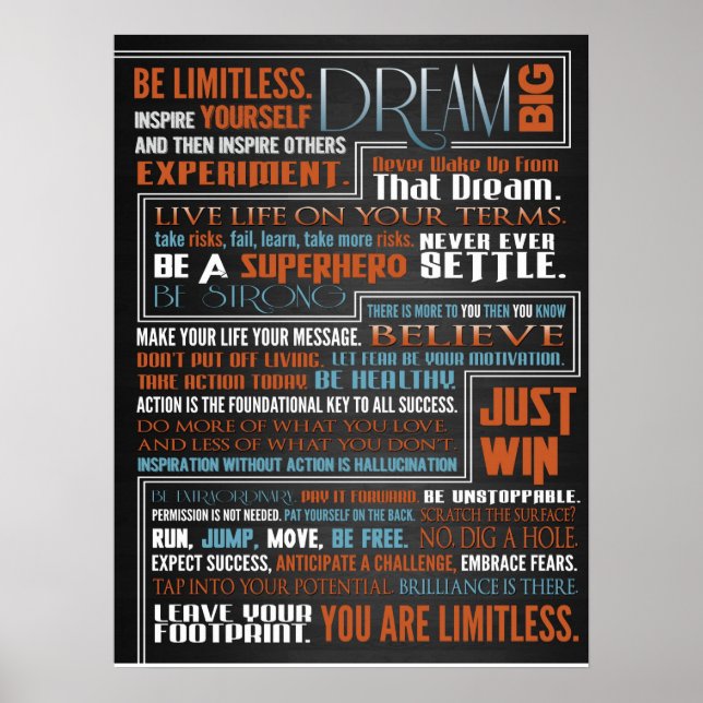 Limitless365 Manifesto Poster (Front)