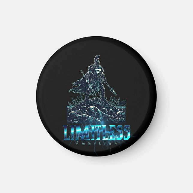 Limitless Ambition Spartan Gladiator Warrior Magnet (Front)