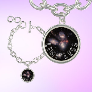 Limitless Inspirational Galaxy Charm Bracelet