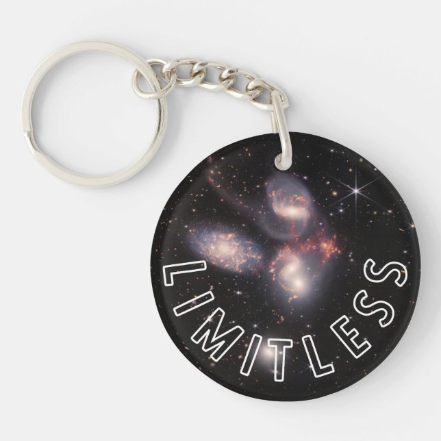 Limitless Inspirational Personalized 2-sided Keychain (Front)