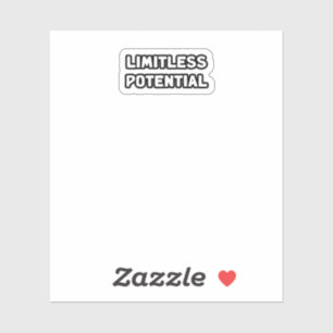 Limitless Potential Growth Mindset Self Improvemen Sticker