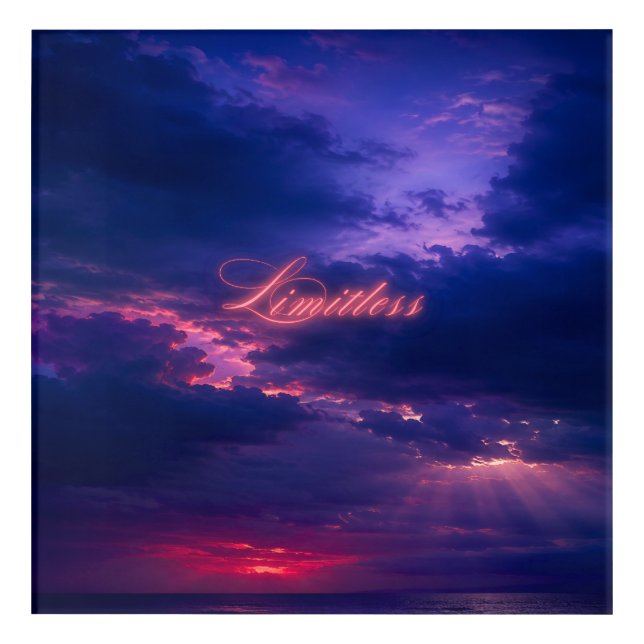 Limitless Sky - Deep Waters  Acrylic Print (Front)
