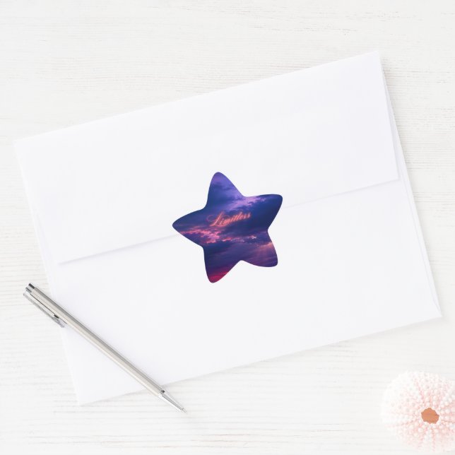 Limitless Sky - Deep Waters  Star Sticker (Envelope)
