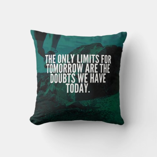 LIMITS _ Workout Motivational Throw Pillow