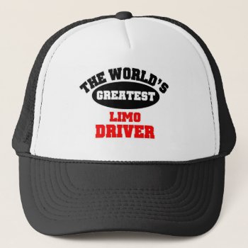 Limo Driver Trucker Hat by a1rnmu74 at Zazzle