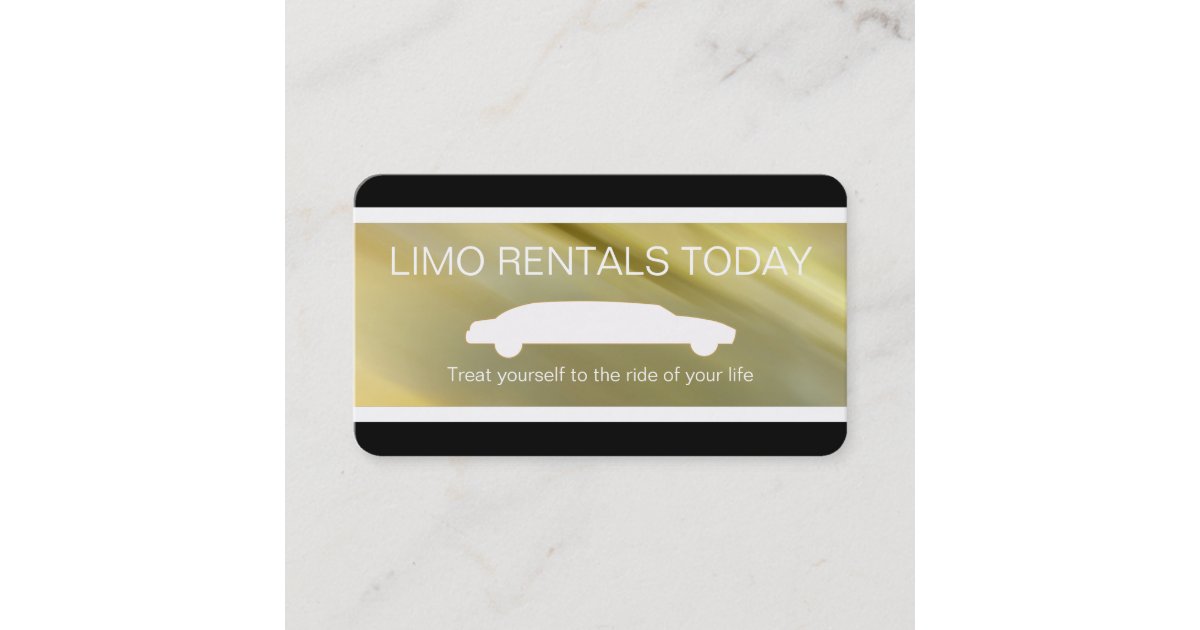 Limo Rental Business Cards Zazzle