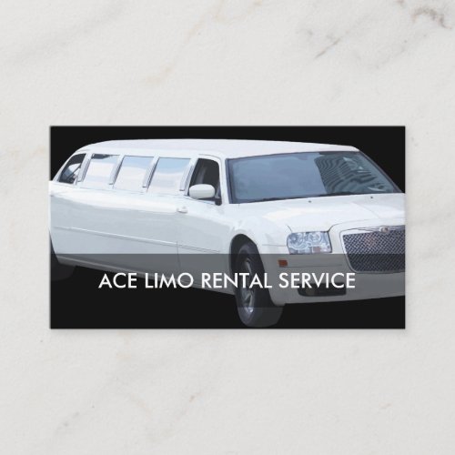 Limo Rental Service Business Card