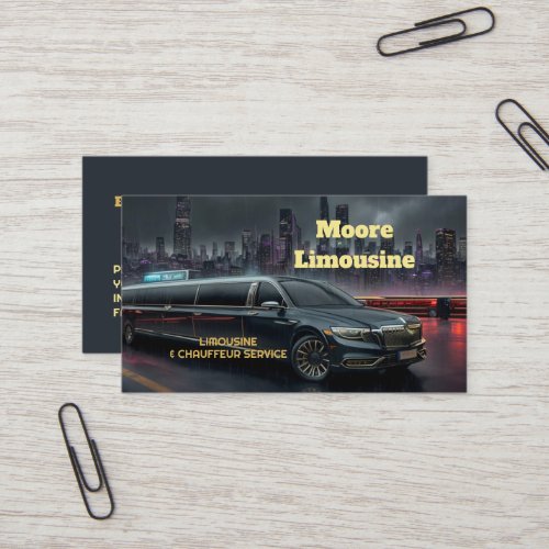 Limo Service Business Card