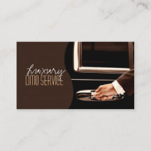Limo Service Driver, Cab, Taxi Business Card