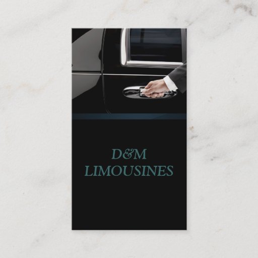 Customizable Limo Service Driver, Cab, Taxi Business Card