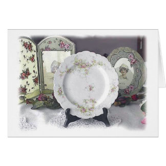 Limoges and Pink Roses Cards