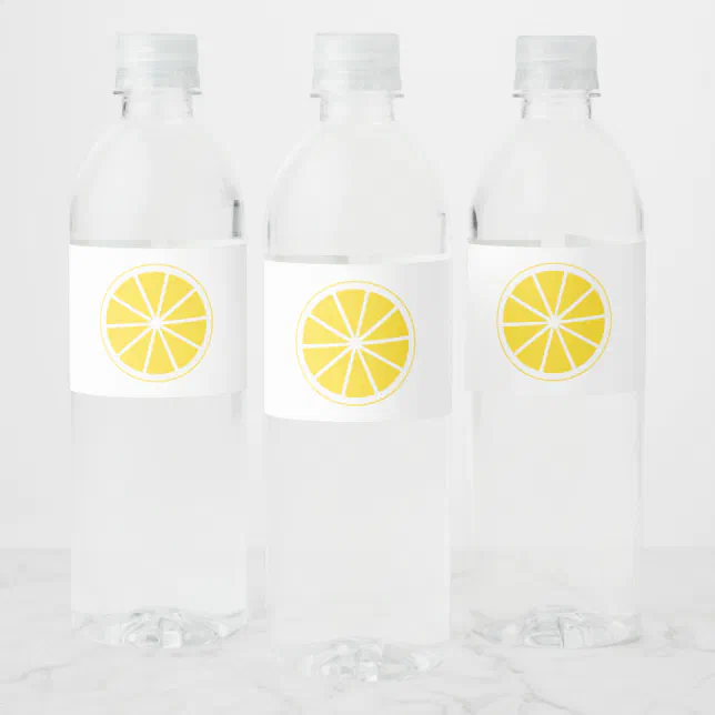 Limon Water Bottle Label | Zazzle