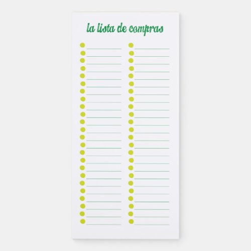 Limonada Fresca  The Shopping List Magnetic Notepad