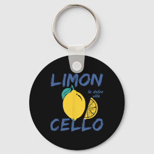 Limoncello Amalfi Coast Italy Vacation Preppy Lemo Keychain