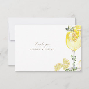Limoncello Bridal Shower Thank You Card