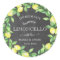 Limoncello Chalkboard Monogram Favor