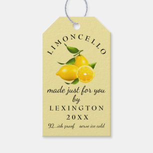 Limoncello Gift Tag Homemade
