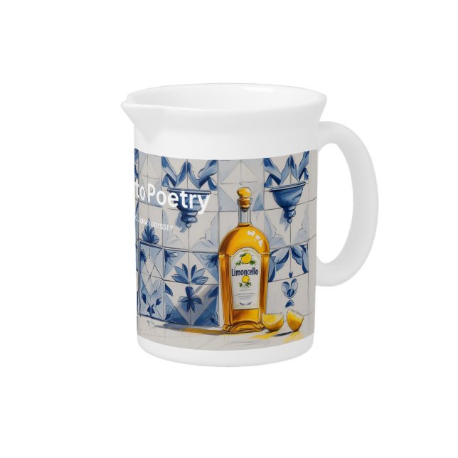 Limoncello Gusto Poetry Beverage Pitcher (Right)