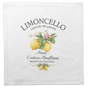 Limoncello Italy Amalfi Coast Cloth Napkin