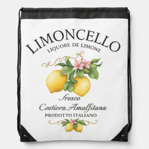 Limoncello Italy Amalfi Coast Drawstring Bag